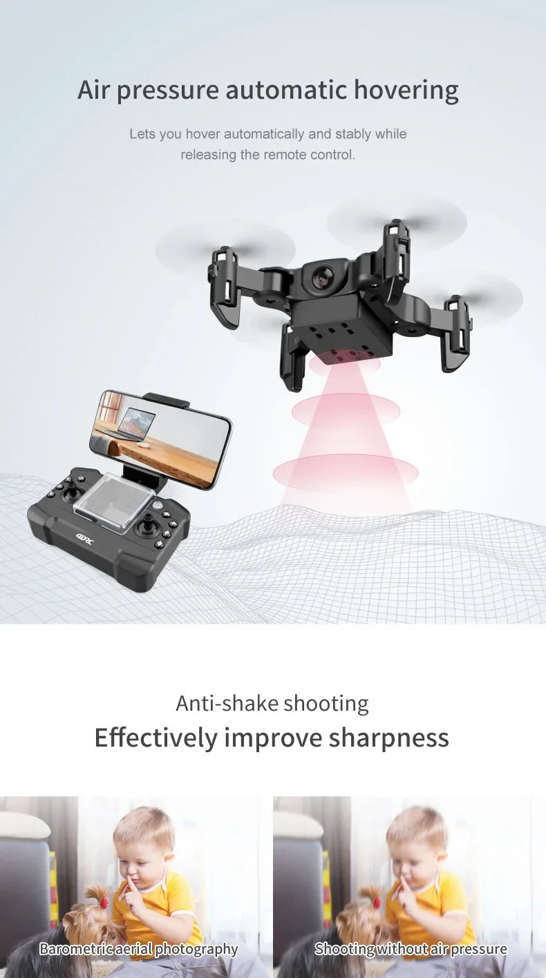 Xiaomi V2 Mini Drone Professional 8k Hd Camera 5g Wifi Fpv Air Pressure Altitude Hold Foldable Quadcopter Rc Drone Toys Uav 2025