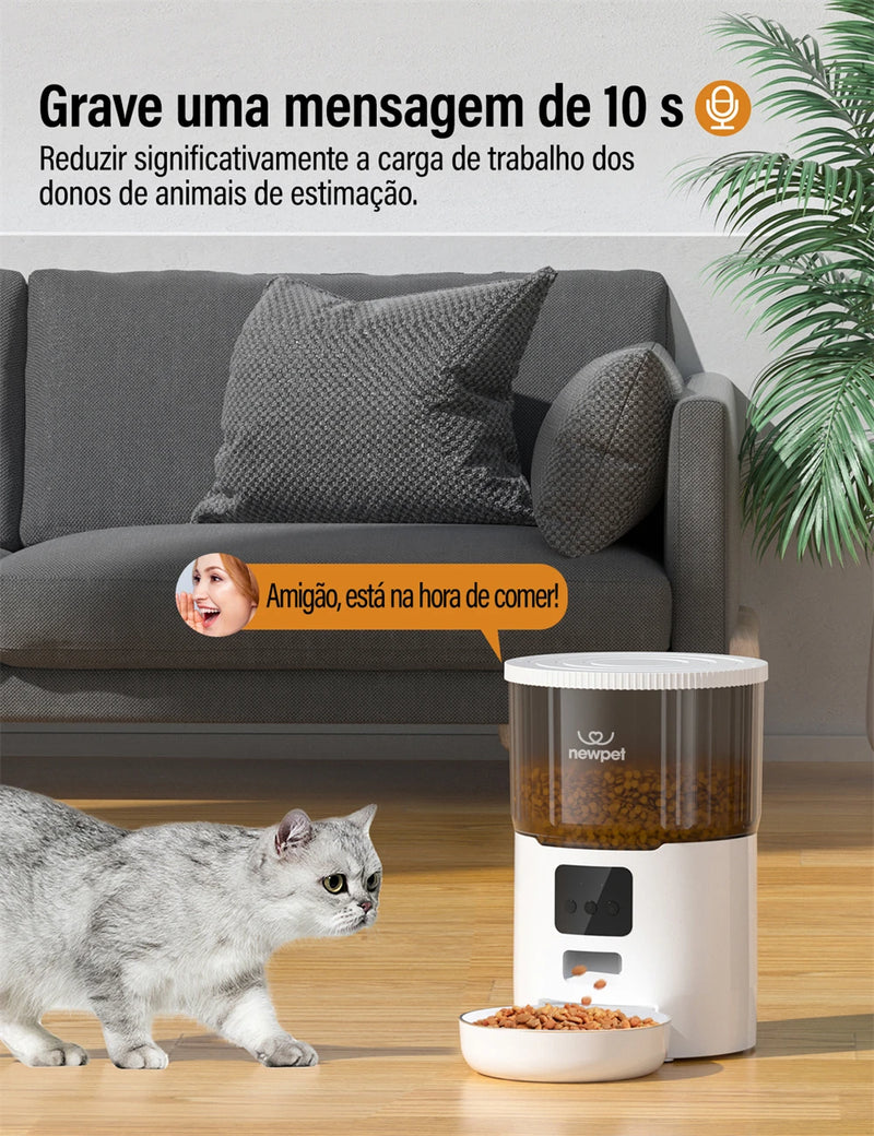 Alimentador de temporização para gatos 4L