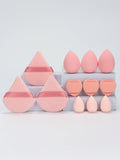 12-Piece All-Purpose Makeup Sponge Set, Made of 3 Loose Powder Puffs, 3 Mini Air Cushion Puffs, 3 Beauty Eggs and 3 Mini Beauty